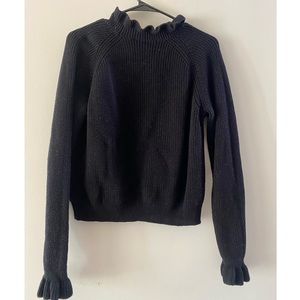 Black Knit Sweater Top